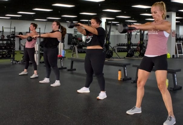 GIrls with kettlebells at DSC Osprey