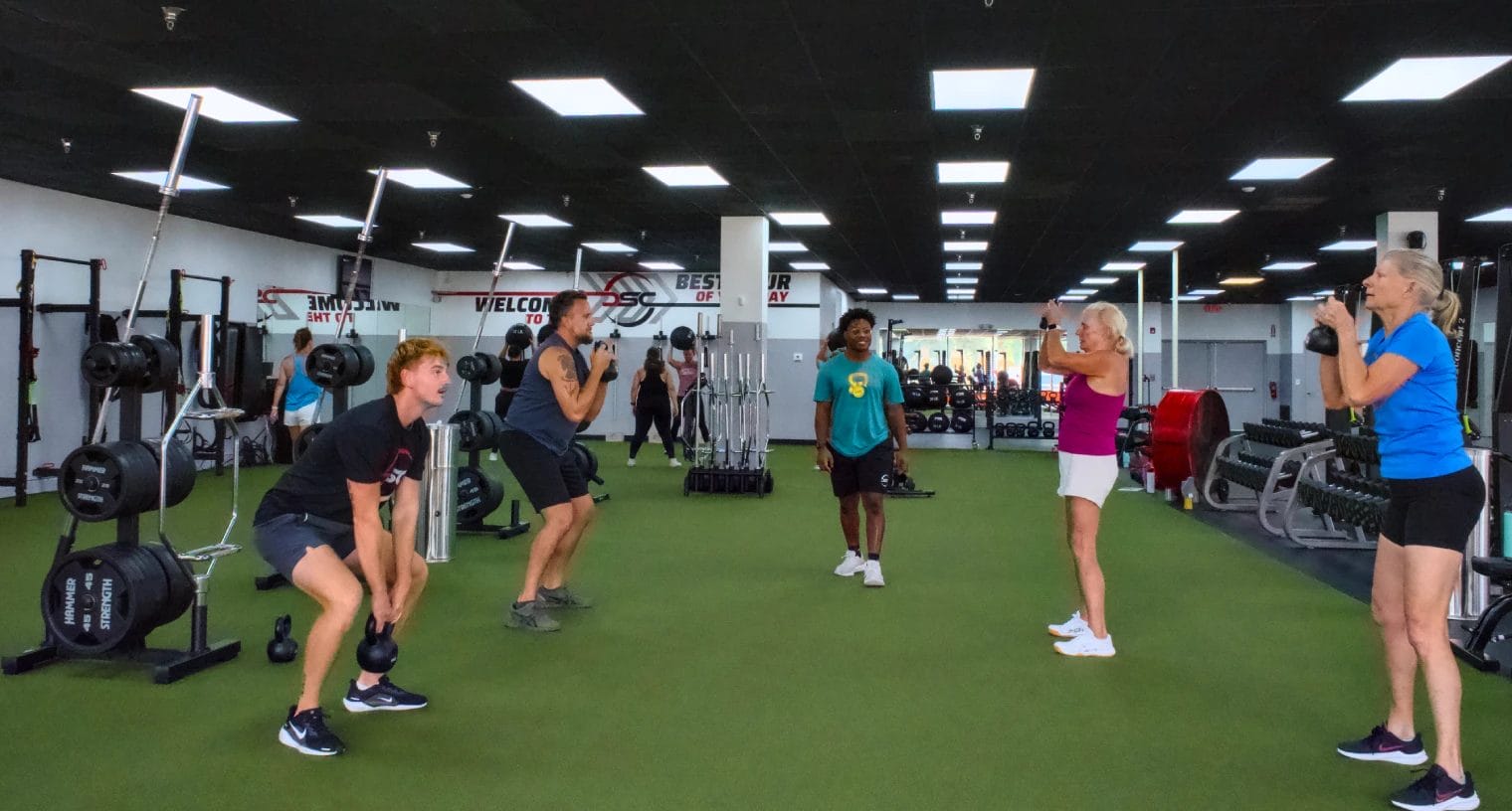 Members with kettlebells at DSC Osprey